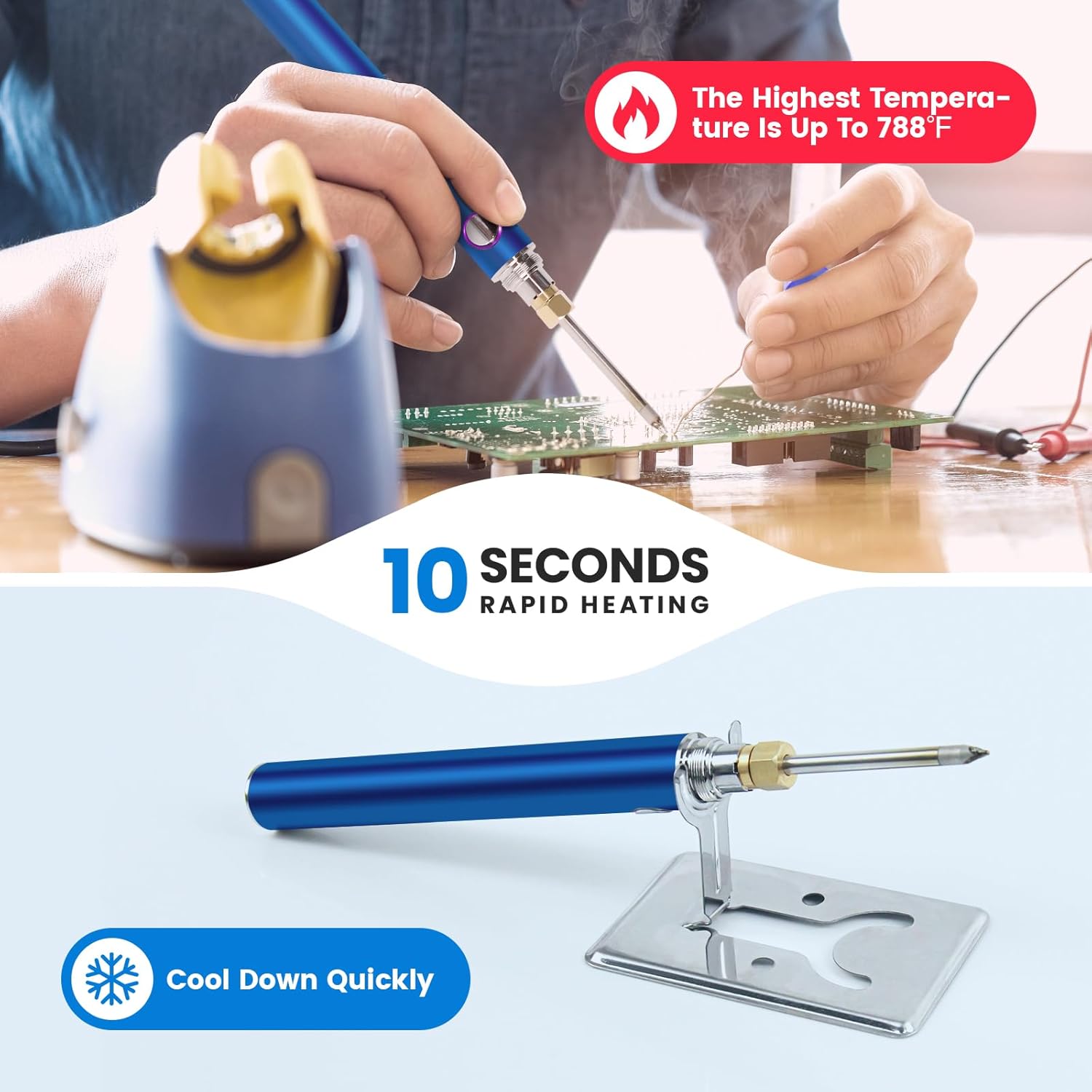 Cordless Soldering Iron Kit, W – Electronics Repair Images recenzja i cena