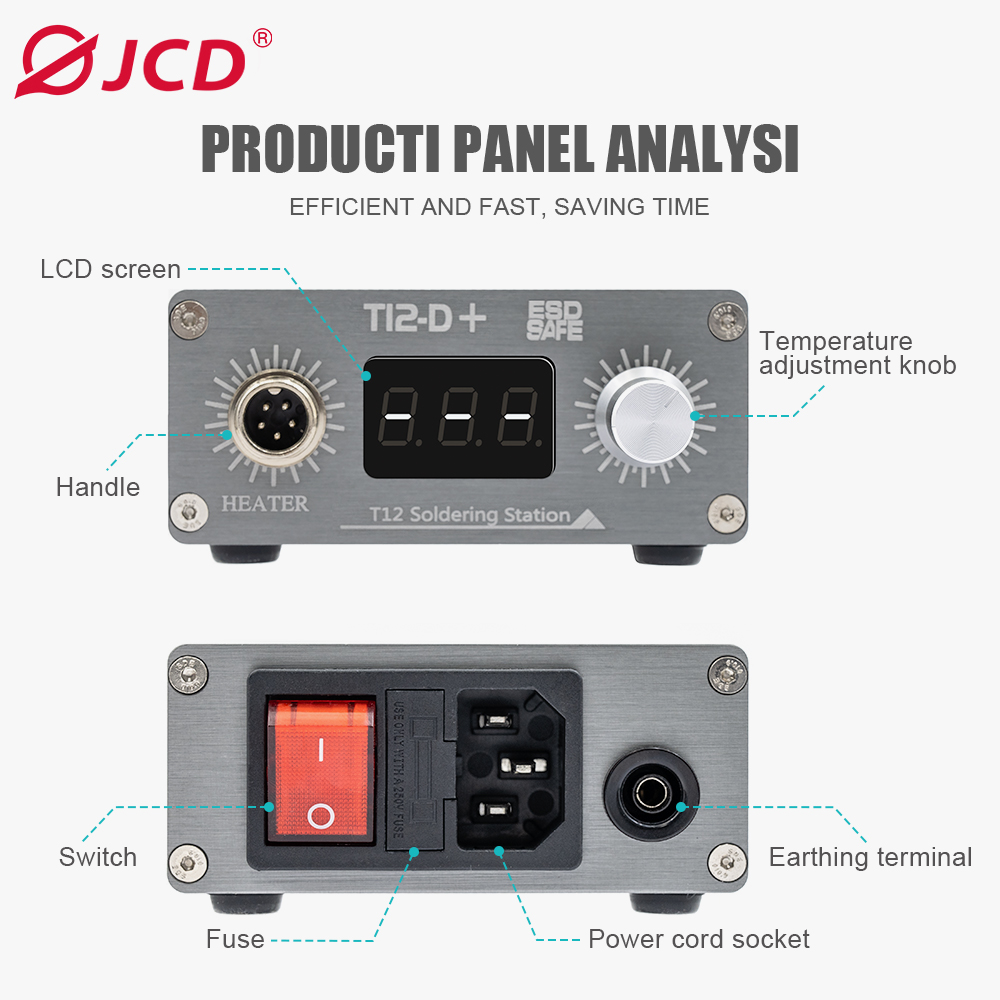 JCD T12-D PLUS Soldering Stati – Electronics Repair Training recenzja i cena