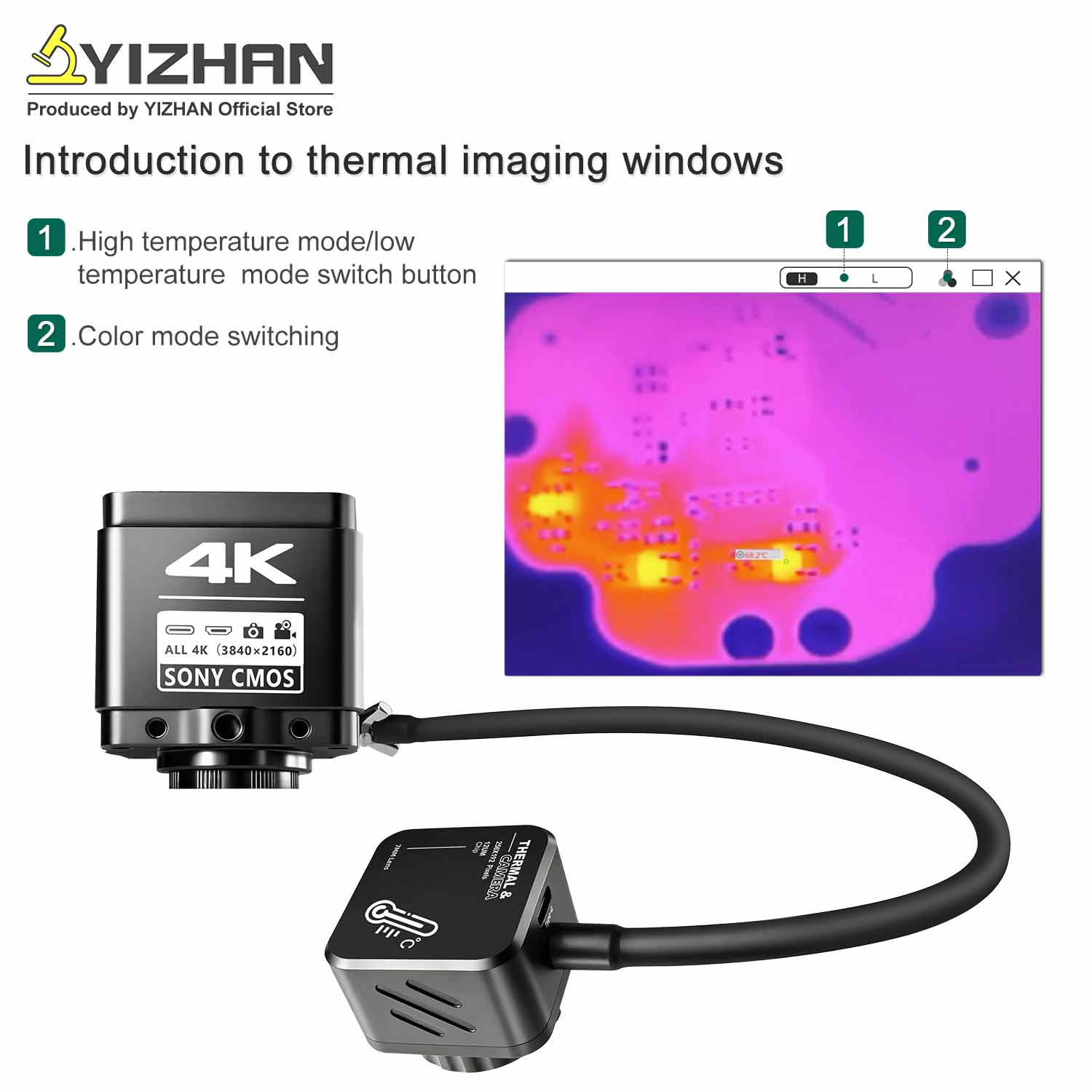 YIZHAN Thermal Imager 4k Elect – Electronics Repair Images recenzja i cena